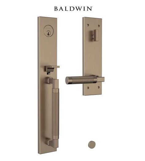 Baldwin Gramercy Knurled Entry Handleset